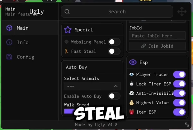 ugly invisible steal script