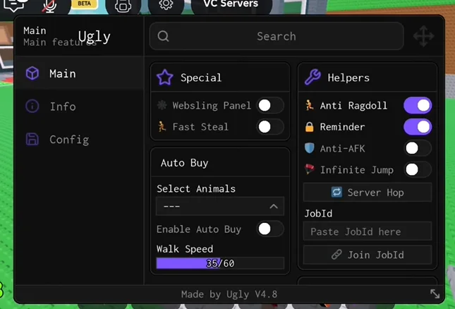 UGLY Script Steal a brainrot